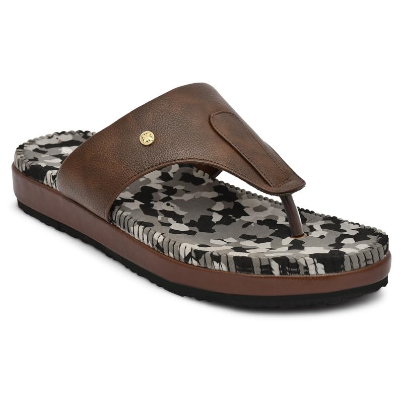 HEALTH FIT Orthopedic & Diabetic Chappal/Slipper Breathable Soft Sole Ultra-Lightweight Slipper for Mens 7012 BROWN 8 UK (B0CZJ12BWC) Amazon Price History, Amazon Price Tracker