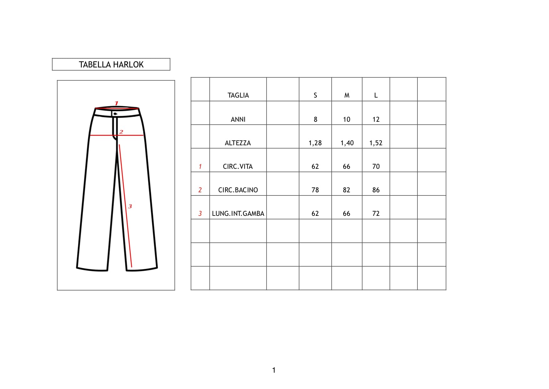 Pantalone per Bambini e Ragazzi per Danza Latino Americano
