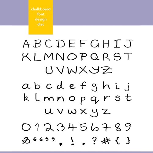 XyronChalkboard Font Design Disc for Xyron Design Runner