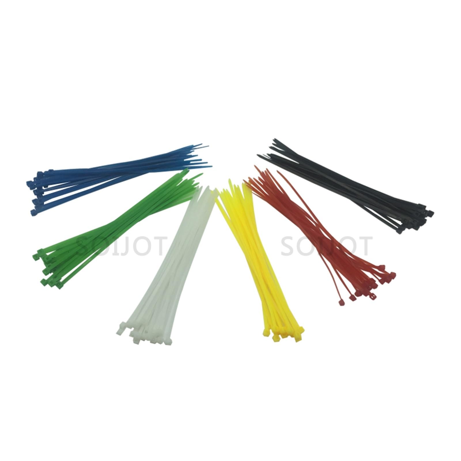 Sepkus Bridas para Cables de Nailon de plástico con autobloqueo, 100 Bridas para Cables Verdes, sujetan el Cable en Bucle (Color: Verde, tamaño: 3x150) (Verde 4x200)