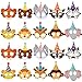 Tinlade 20 Pcs Felt Animal Masks for Kids Jungle Theme Party Supplies, Party Animal Birthday Decorations Safari Mask for Zoo Wild One Birthday Party Favor Cosplay, 10 Styles