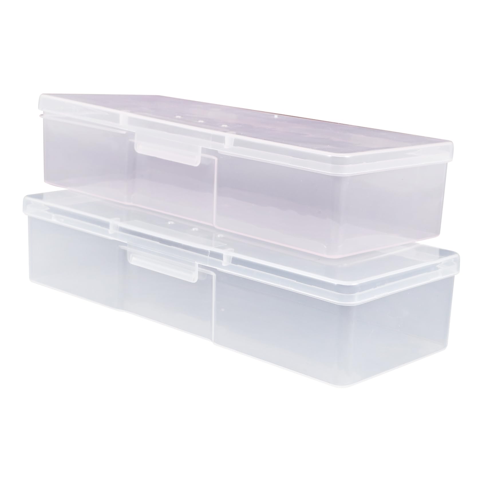 Healvian Manicure Sets 4pcs Tool Storage Box Nail Tools Holder Nail Art Organizer Case Light Durable for Home Salon