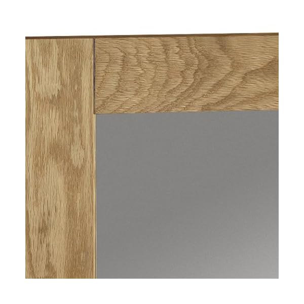 Julian Bowen Marlborough Wall Mirror, Oak - Image 4