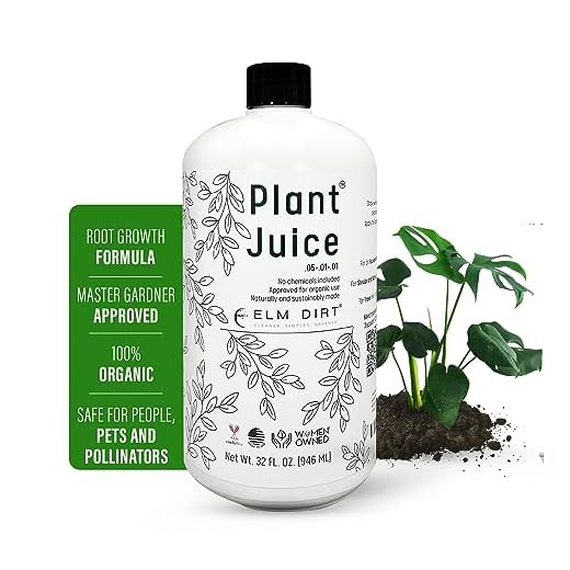 Elm Dirt Plant Juice Organic Fertilizer for All Plants - Indoor or Outdoor (1 Bottle)