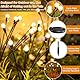 VIPNAJI Firefly Solar Gartenleuchten, 4 Stück 10 Led Glühwürmchen Solarleuchten, Solarlampen Garten IP65 Wasserdicht, 2 Leuchtenden Modi, Solarlampen für Außen Garten, für Fußweg Yard Walkway Decor