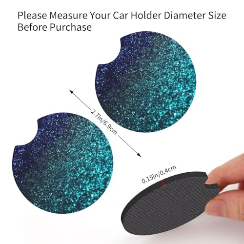 Portavasos para auto 2 uds, neopreno negro, universal miniatura 2