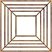 Ekena Millwork CMPP30X30RAACO Raven Architectural Grade PVC Pierced, Antiqued Copper Urethane Ceiling Medallions 30"OD x 11"ID x 1"P