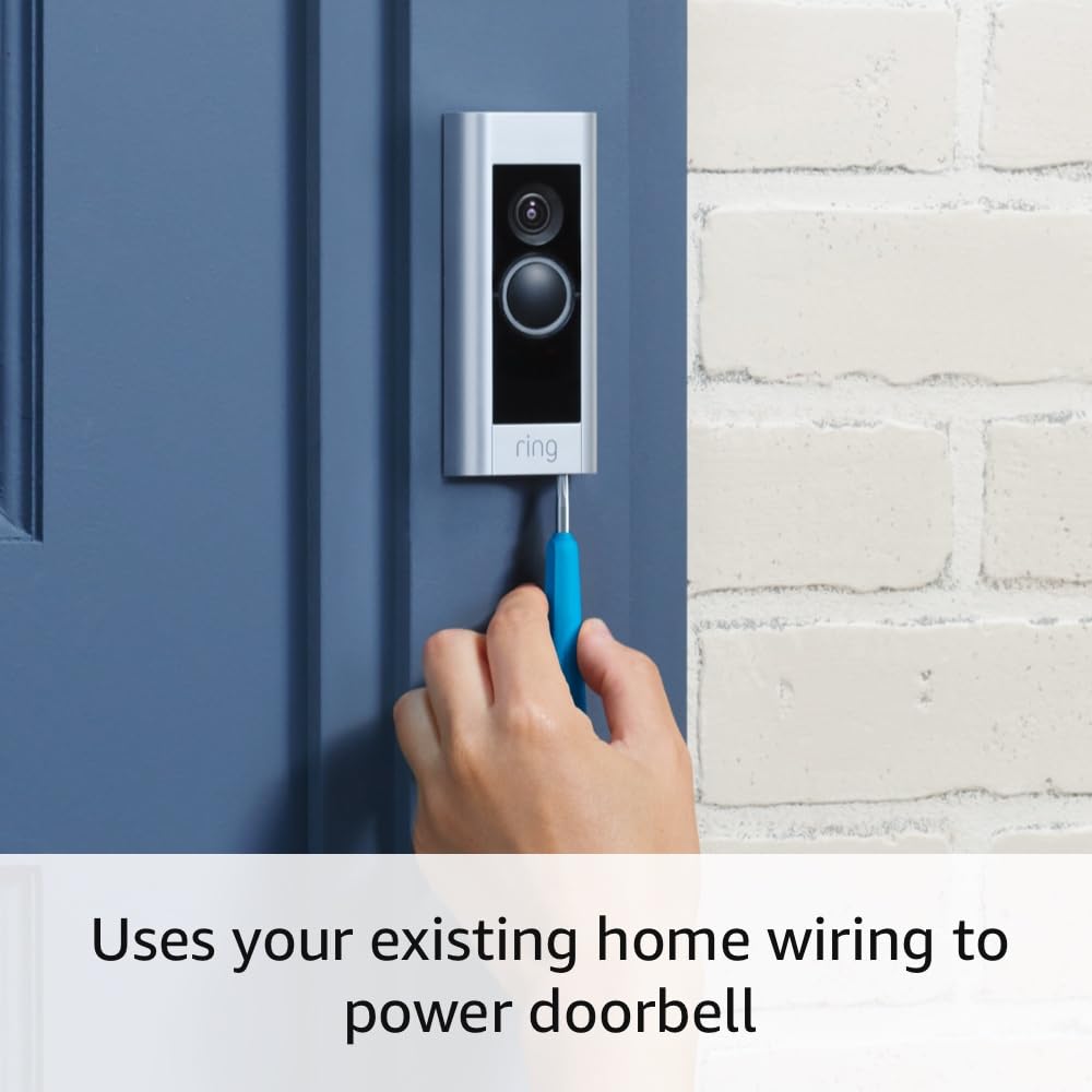Ring Wired Doorbell Plus - Upgraded, with added security features and a sleek design (existing doorbell wiring required) Ring Wired Doorbell Plus - Upgraded, with added security features and a sleek design (existing doorbell wiring required)