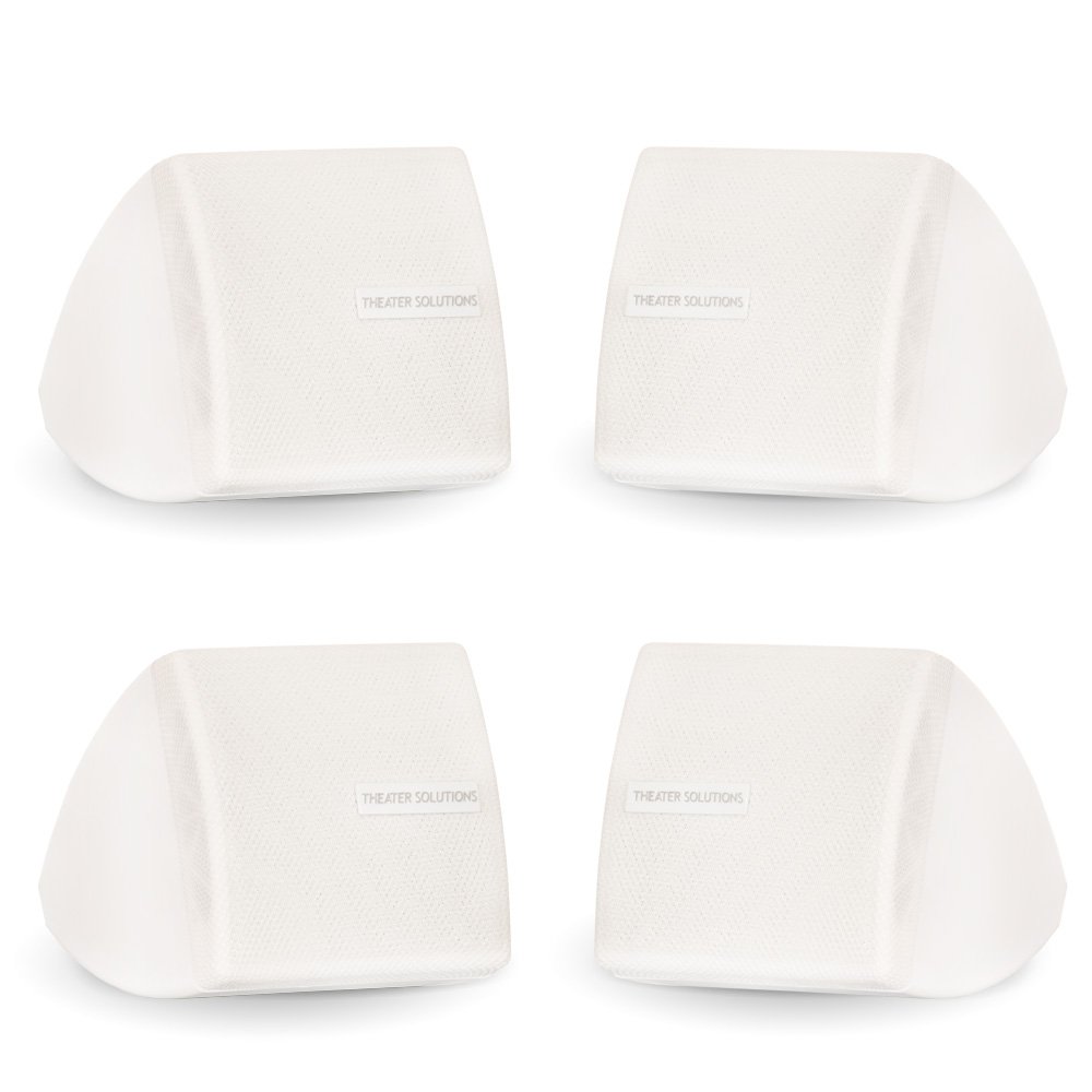 Theater Solutions TS30W - Altoparlanti da interni montabili, confezione da 2 paia, colore: Bianco