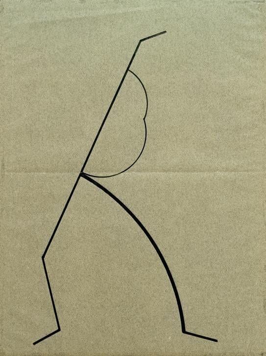 Affiche Toile Dessin analytique Kandinsky décorer grand mur vide
