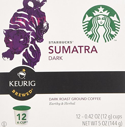 Image of Starbucks Coffee K-Cup Pods, Sumatra, 24 Count (Pack of 2)