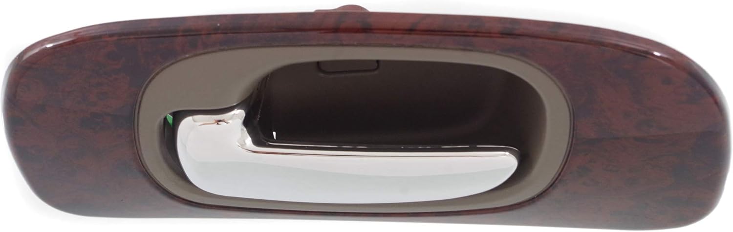 Garage-Pro Interior Door Handle Compatible with 1999-2004 Chrysler 300M, 1998-2004 Concorde & 1999-2001 LHS Sedan Rear, Driver Side Gray Bezel with Chrome Lever