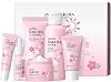 Skincare Complete Face Skincare Kit Face Moisturizing Nourishing and Oil Control Suitable for All Skin Types Ideal for Women Beauty Gift with Mini Size Travel (Sakura 6pcs)