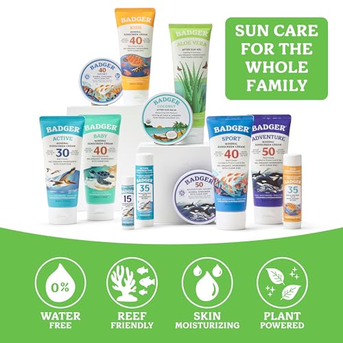 Badger Organic Aloe Vera Gel for Face & Body, 96% Pure Unscented Organic Aloe Gel for Cooling, Soothing, Non-Sticky Sunburn Relief, Vegan, Fair Trade & Hypoallergenic, 4 fl oz - Image 5