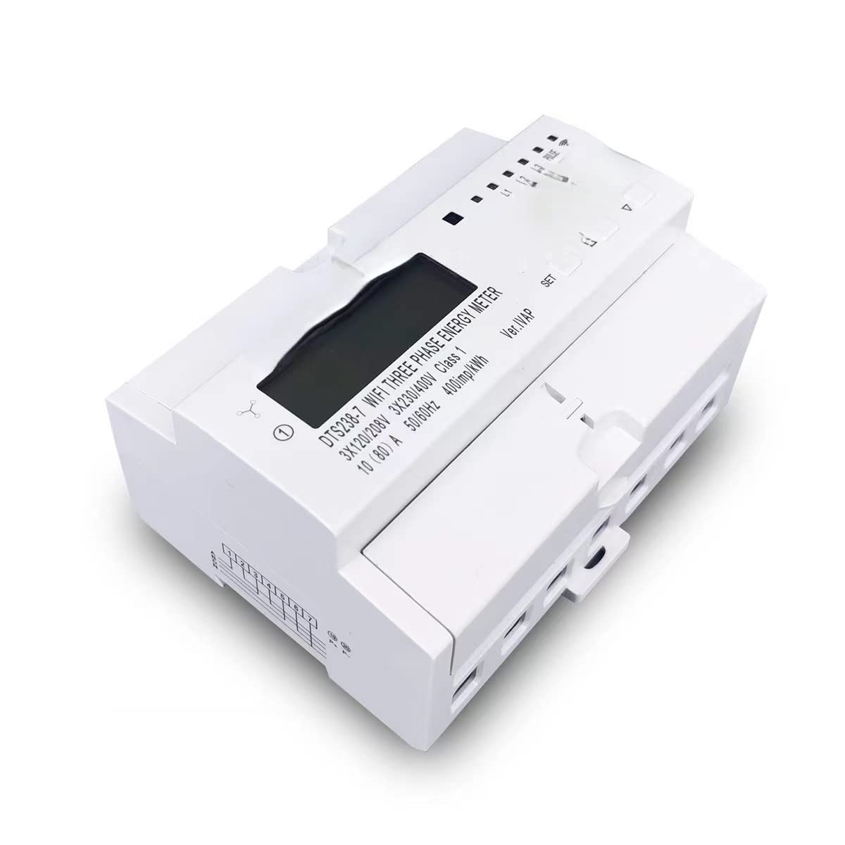 Compteur d'énergie bidirectionnel Intelligent WiFi 3 Phases 80A minuterie Moniteur de consommation d'énergie commutateur kWh wattmètre 3 * 120V 3 * 220V