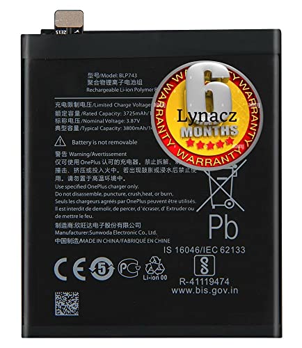 Image of Original BLP743 Battery Compatible with Oneplus 7T HD191 HD195 HD193 HD19 HD197