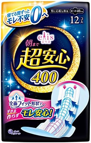 エリス 朝まで超安心 400 羽つき 40cm (特に多い日の夜) 12枚