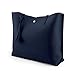 OCT17 Women Tote Bag - Tassels Faux Leather Shoulder Handbags, Fashion Ladies Purses Satchel Messenger Bags (Navy)