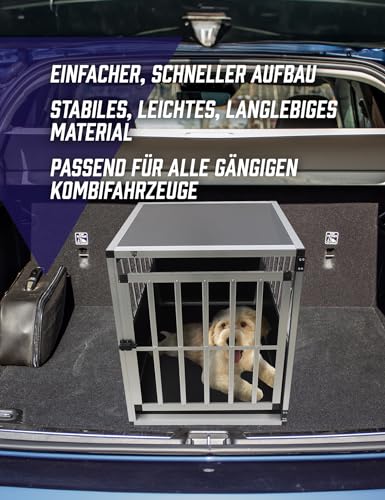SPOCADO Villa Hunde Transportbox - Sicherer, bequemer Transport für deinen Hund - Stabile Konstruktion, in versch. Größen erhältlich - Leicht, langlebig und einfach zu reinigen (69 x 60 x 54 cm)