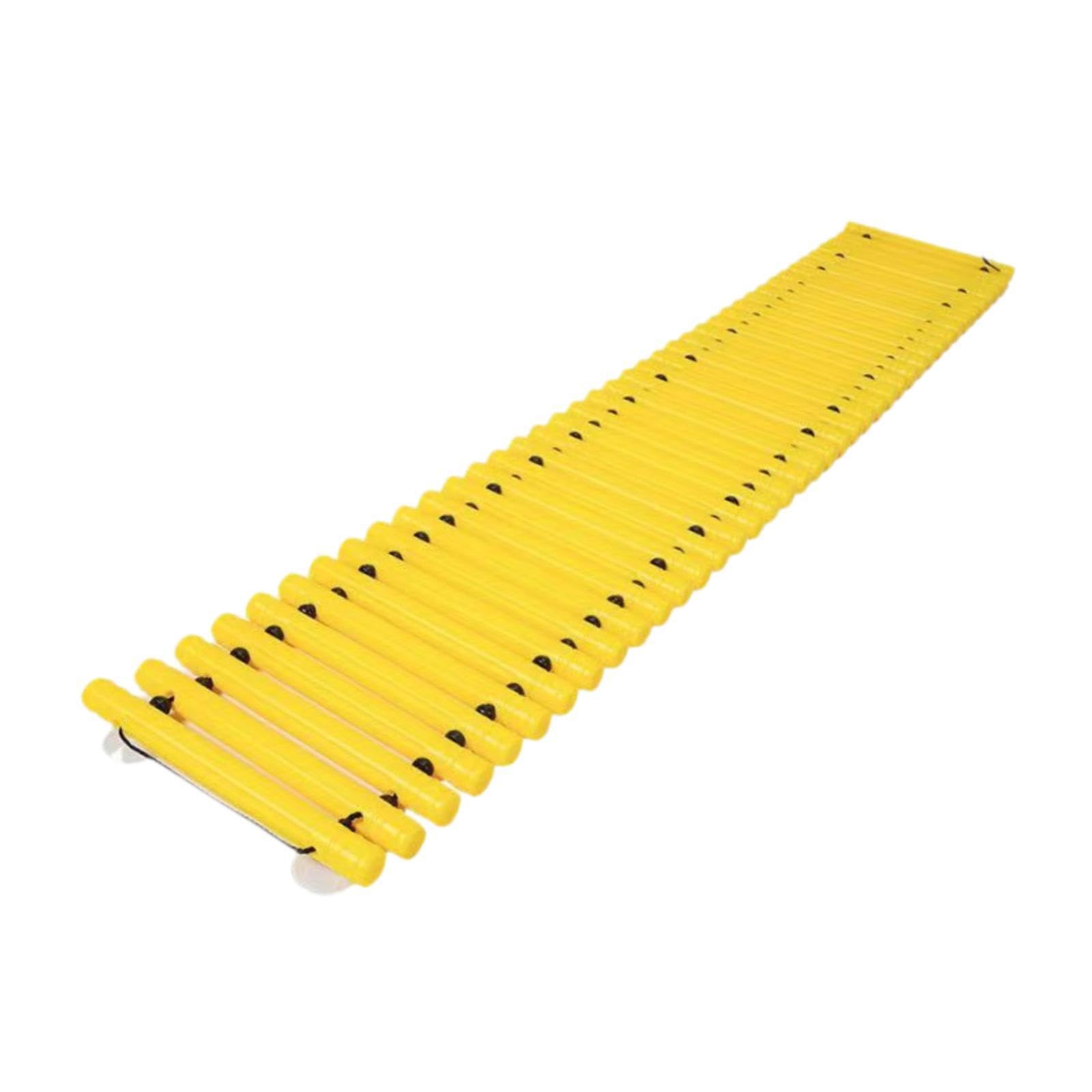 Puente de Equilibrio, Bloque de Equilibrio para niños en Edad Preescolar, para en Interiores y Exteriores, Color Rojo, Amarillo, 150x28.5cm