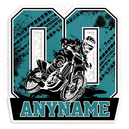 Custom Personalized Motocross Number Decal Sticker Racing Name Stickers Waterproof
