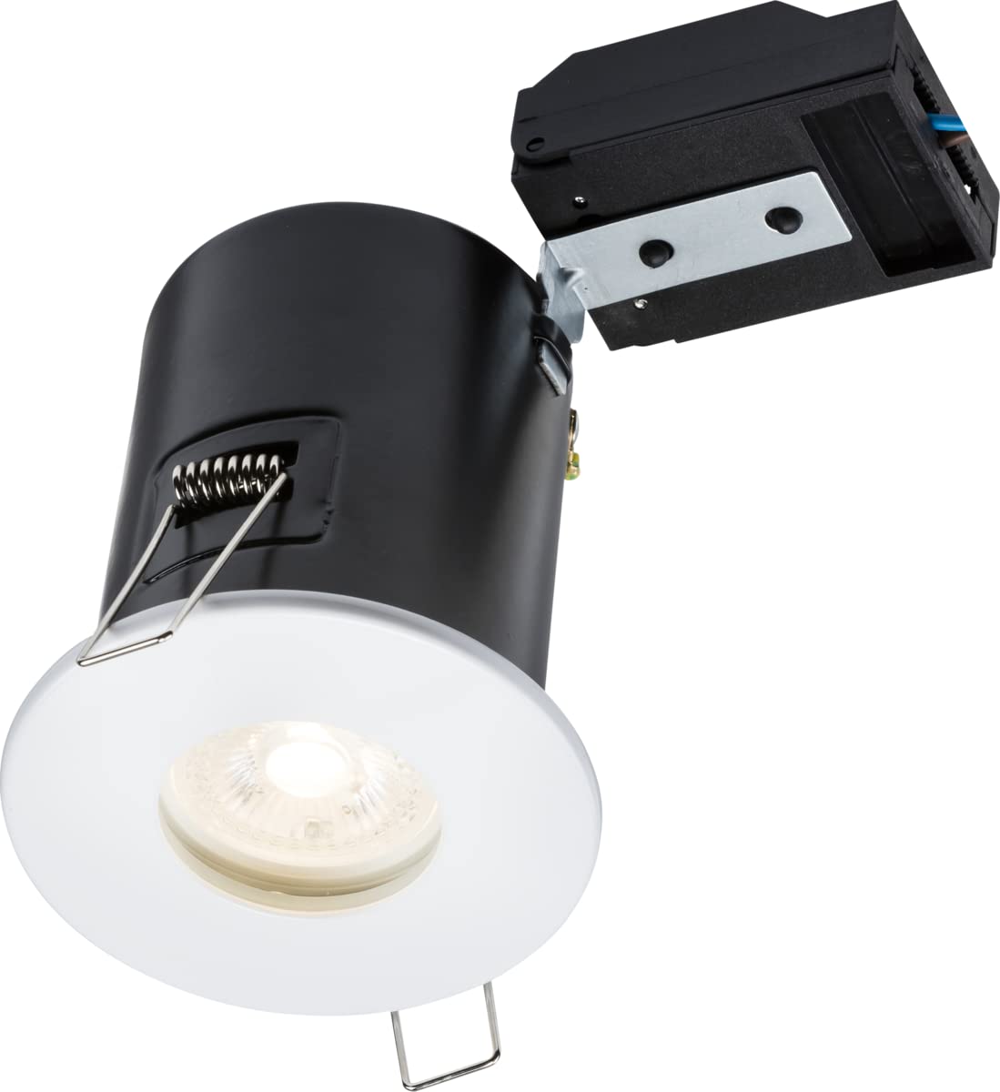 Knightsbridge 230V IP65 Fixed GU10 Fire-Rated Downlight White, VFCFIPW