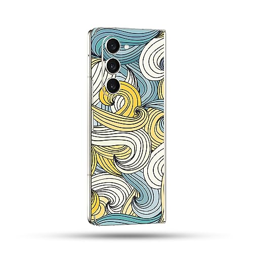 Image of MightySkins Skin Compatible with Samsung Galaxy Z Fold 5 Full Wrap - Puppy Fall | Protective, Durable, and Unique Vinyl Decal wrap Cover | Easy to Apply, Remove, and Change Styles | Made in The USA