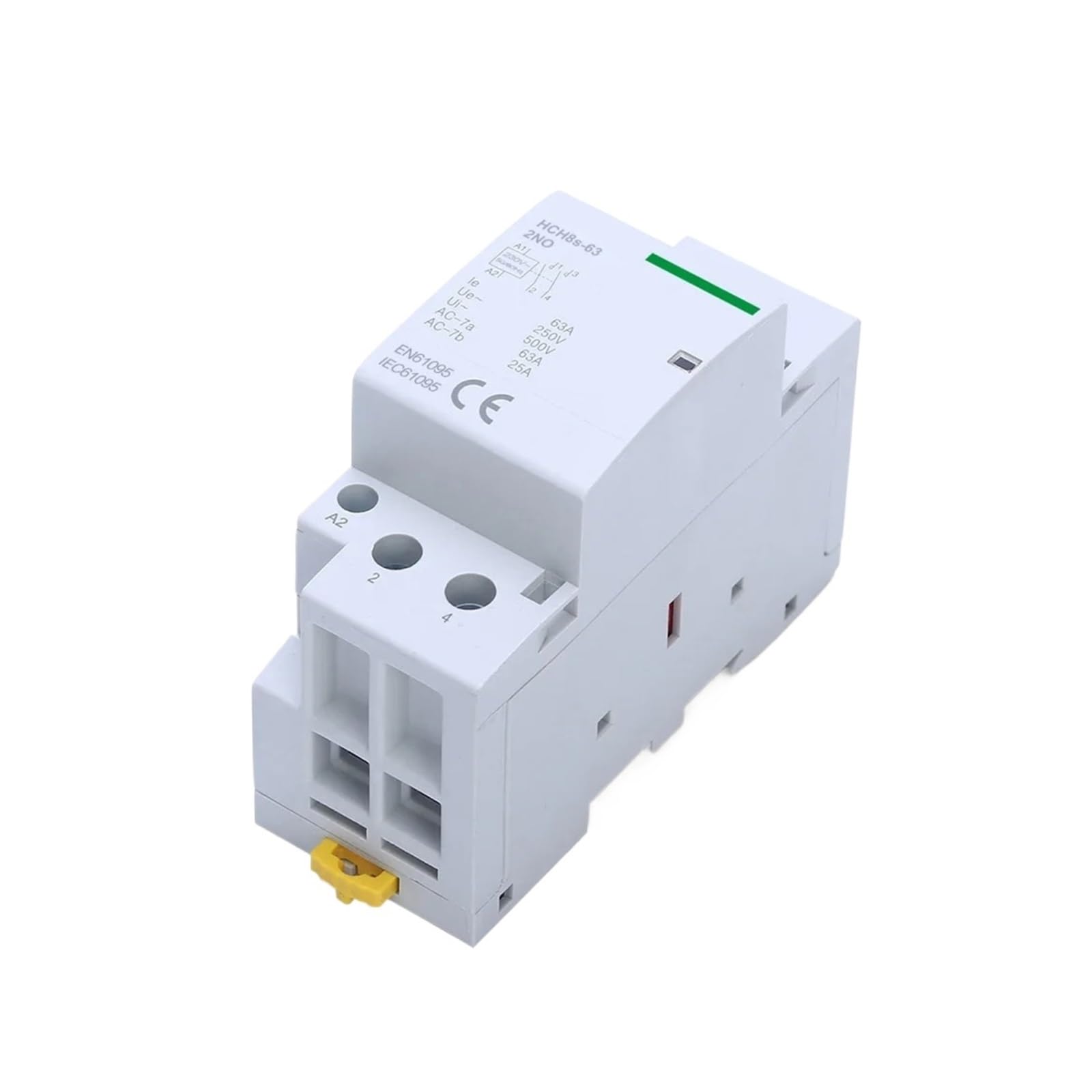 Contactor doméstico HC H8s-63 2P 40A 63A 2NO o 2NC 1NO1NC 24V 110V 220V Tipo carril Din(2P 40A 2NO DC110V)