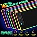 GIM Wireless Charging RGB Gaming Mouse Pad 15W, LED Mouse Mat 900x400x4MM, 10 Light Modes Extra Large Mousepad Non-Slip Rubber Base Computer Keyboard Mat for Gaming, MacBook, PC, Laptop, Desk