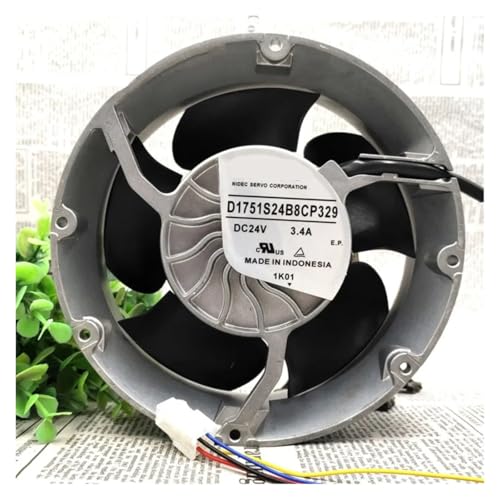 Ventilateur 172 mm 24V 4 fils D1751S24B8CP329 pour refroidissement servo