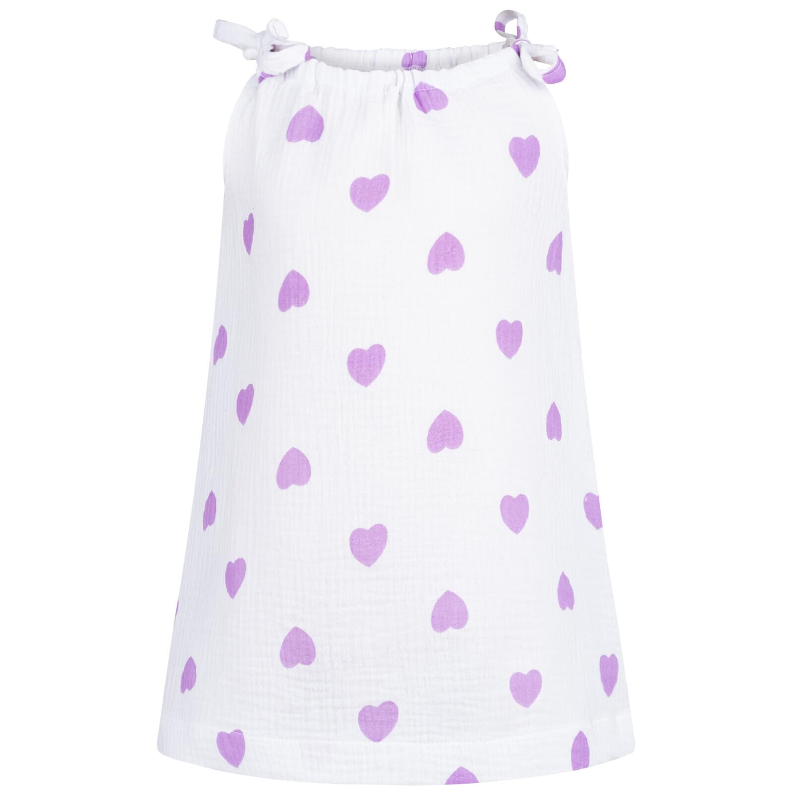 Baby Mädchen Musselin Kleid Trägerkleid Sommerkleid Uni