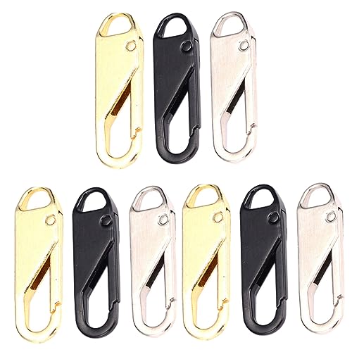CORHAD Zipper Helper 9pcs Metal Rubber Zipper Pulls Replacement for Luggage Bags and