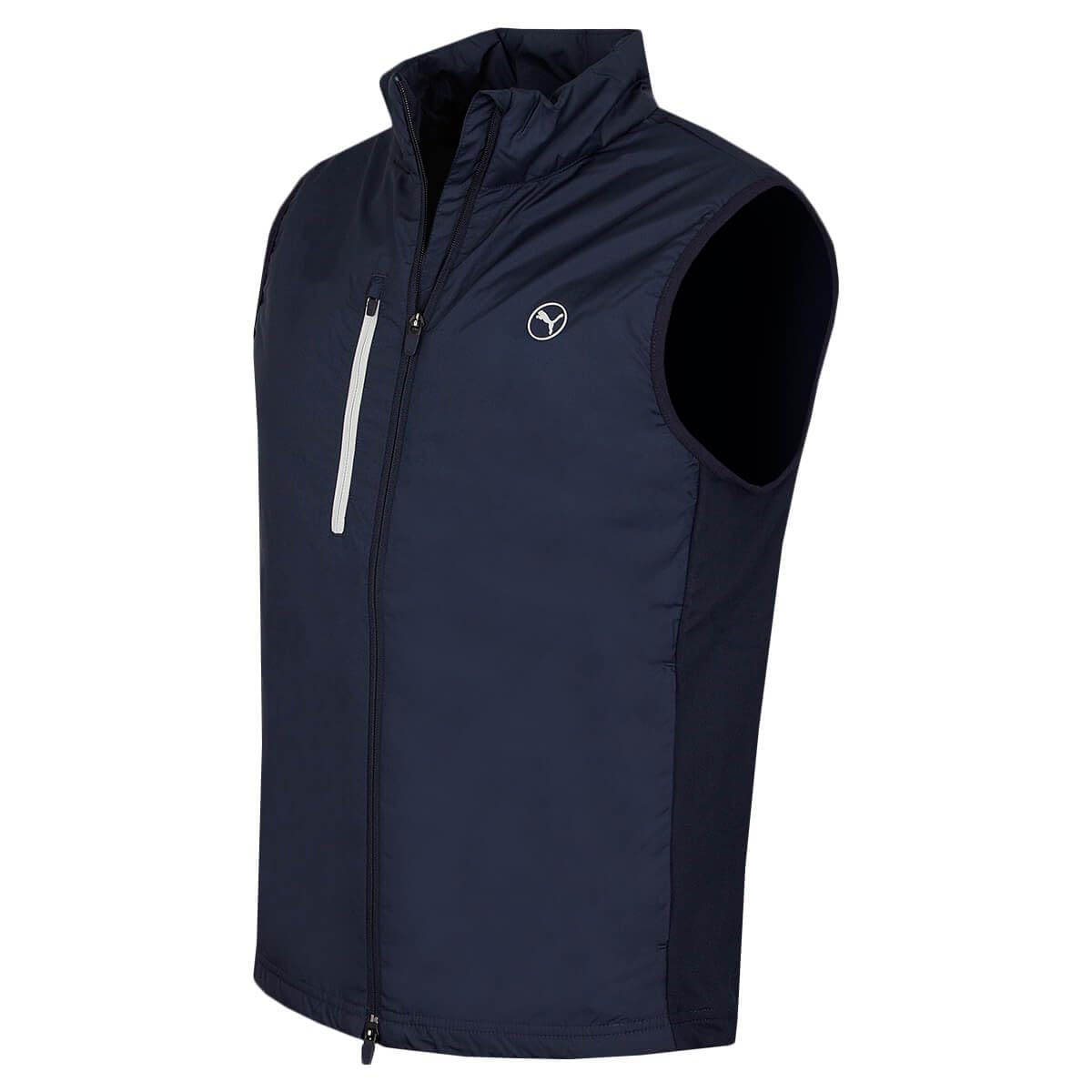 Puma Men's Deep Navy Golf Hielands Vest Gilet - S
