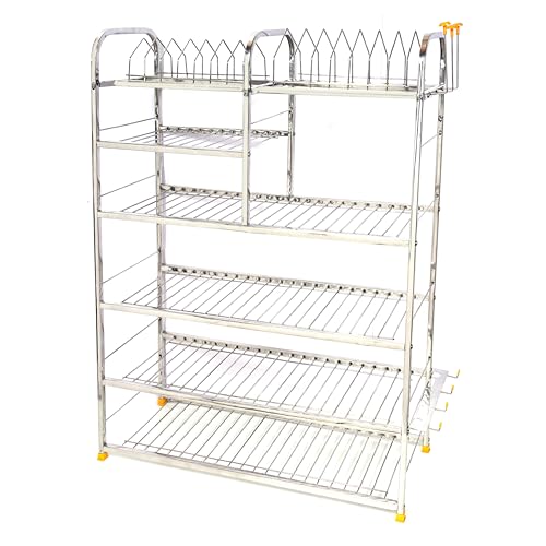 Image of Kitchen Stand, Bartan Stand Stainless Steel Kitchen Rack (36 X 30 Inch) Wt-7.5kg