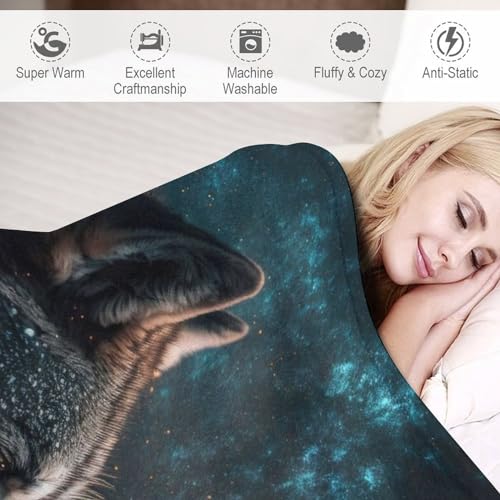 Plaid Loup Couverture Polaire pour vos Soirées Cocooning sur le Canapé