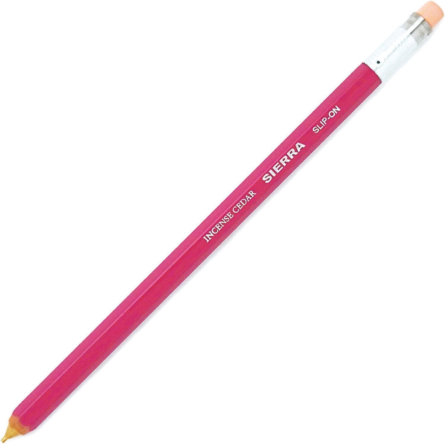Slip-On B-WSP-2801 Wooden Axis Mechanical Pencil, Large, Pink, Pencil-like Eraser, 0.5 mm Lead, Gift, Made in Japan, Wooden