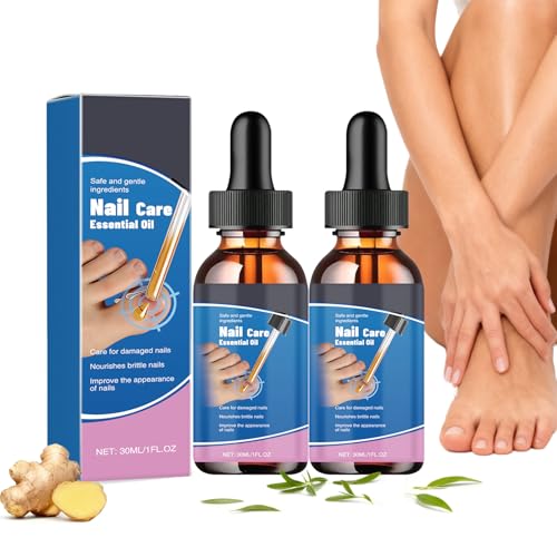 Olio per la cura delle unghie con olio di tea tree e zenzero, siero con urea e glicerina per l'umidità, cura dei bordi delle unghie, ad assorbimento rapido, non grasso, per unghie delle dita e dei