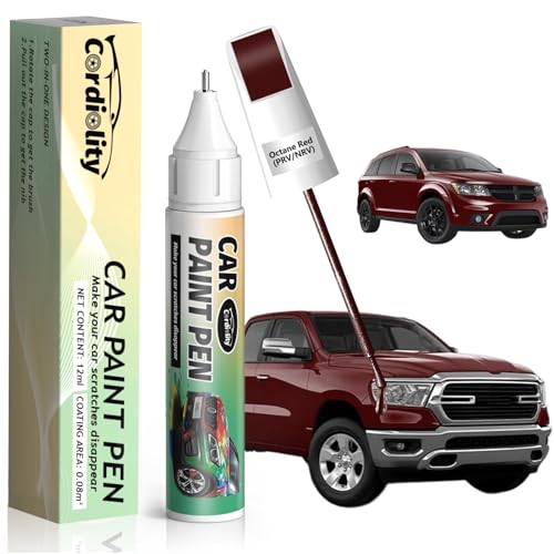 Image of Octane Red(PRV /NRV) Touch Up Paint Pen for Dodge,Car Paint Scratch Repair Pen Quick and Easy Fix Auto Paint Scratch