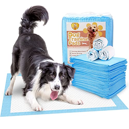 Pleasantsong Puppy Pads, 90 x 60 cm Large Puppy Training Pads , Super Absorbent Disposable Dog Pads, Leak-Proof Pet Pads Incontinence Dog Pee Pad for Toilet, Training - 25 Pack