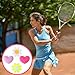 4pcs Tennis Vibration Dampener Set, Heart & Flower-Shaped Silicone Shock Absorbers for Tennis Rackets, Reduce Wrist Vibration, Protect Your Arm, Cute Tennis Accessories for Players (Heart+Flower)