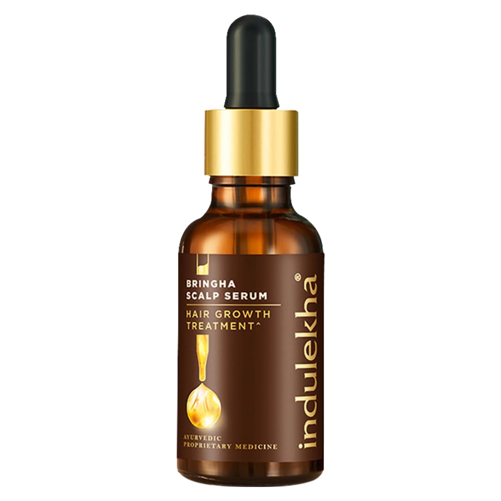 Indulekha Bringha Hair Growth Treatment Scalp Serum,30ml |Ayurvedic Hair Growth Serum