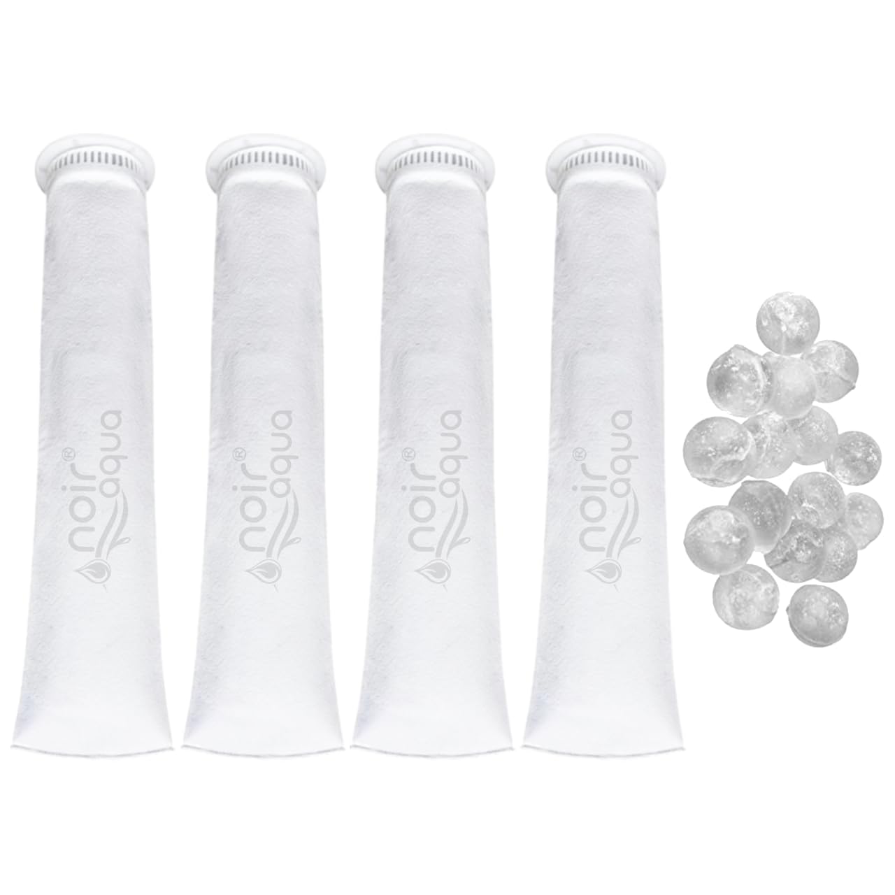 Noir Aqua 4pcs Filter Bag for Water Tank with 40pcs Antiscalant Balls, 5 Micron Sediment Filter for Overhead Water Tank & 20" Big Blue Housing | Reusable Cartridge for Sand, Dirt, Silt, Mud & Rust-image-48