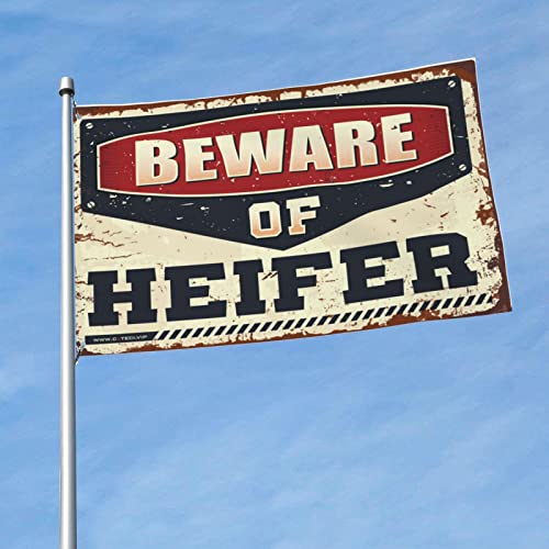 Drapeau méfiez-vous du Heifer pour habiller un grand mur de chambre