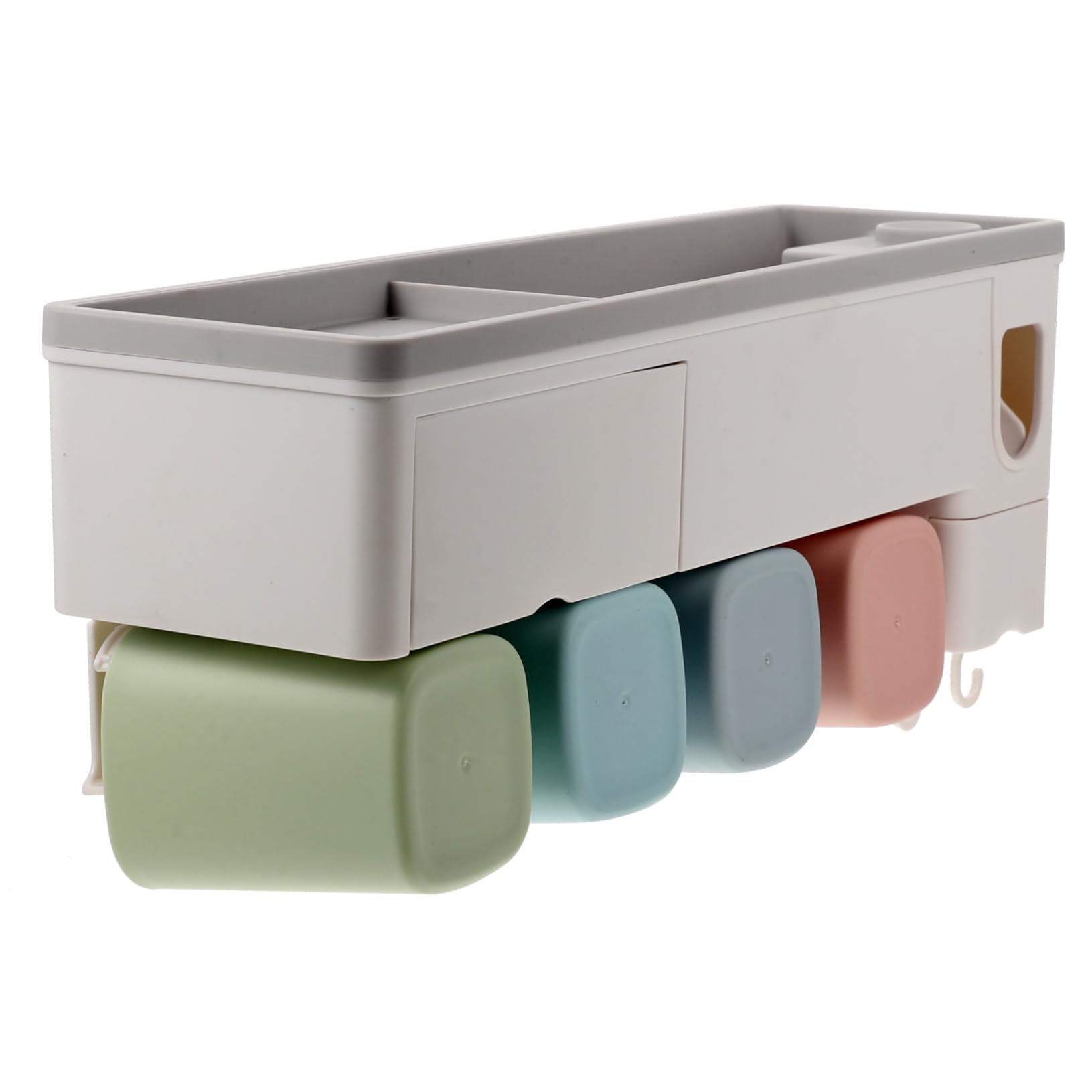 Juego de cepillo de dientes eléctrico y dispensador de pasta de dientes, para cepillos de dientes eléctricos y toallas, con soporte montado en la pared, estante de almacenamiento de baño de