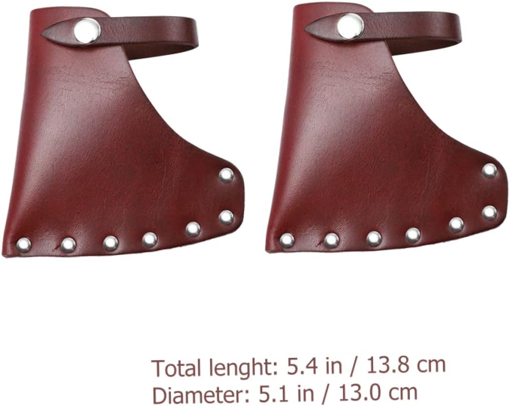 2Pcs Cowhide Hatchet Protector Cover for Axes and Hatchets