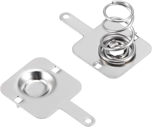 uxcell 20 pares AA batería positiva conversión negativa primavera contacto niquelado placa 0.444 inx0.453 in