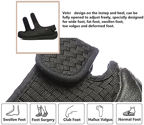 Image of JIONS Women Men Adjustable Velcr Extra Wide Shoes Swollen Feet Diabetic