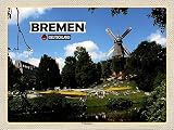 Holzschild 30x40 cm Bremen Deutschland Überseestadt Wand Deko Cafe Sammler Geschenk