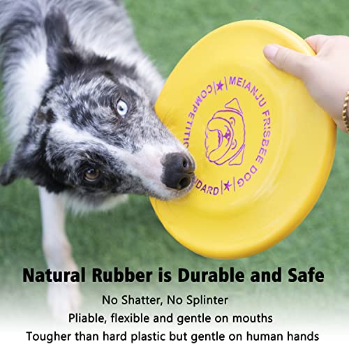 Xigou Dog Flying Disc, 3 Pcs Competition Dog Flyer Dog Toy, Soft Dog Flying Disc Indestructible Rubber Lightweight Flying Disc Dog Toy For Dogs - Floats On Water, Gentle On Teeth And Gums #TOP1