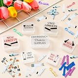 Weysat 7 pcs Small Diabetic Travel Supply Small Lancet Storage Containers Diabetes Travel Case Test Strips...